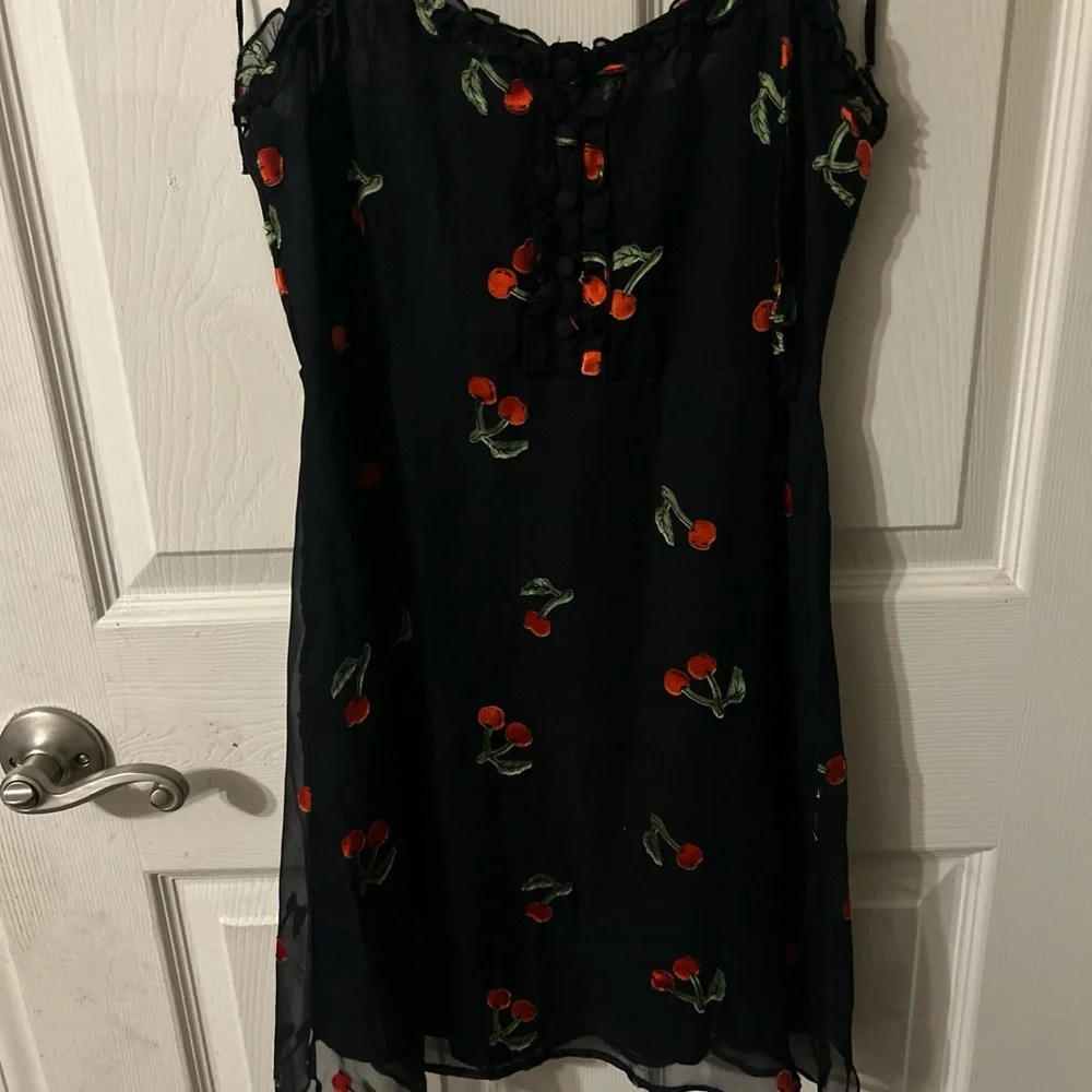 For Love and Lemons Cherry Print Mini Dress - Picture 4 of 7